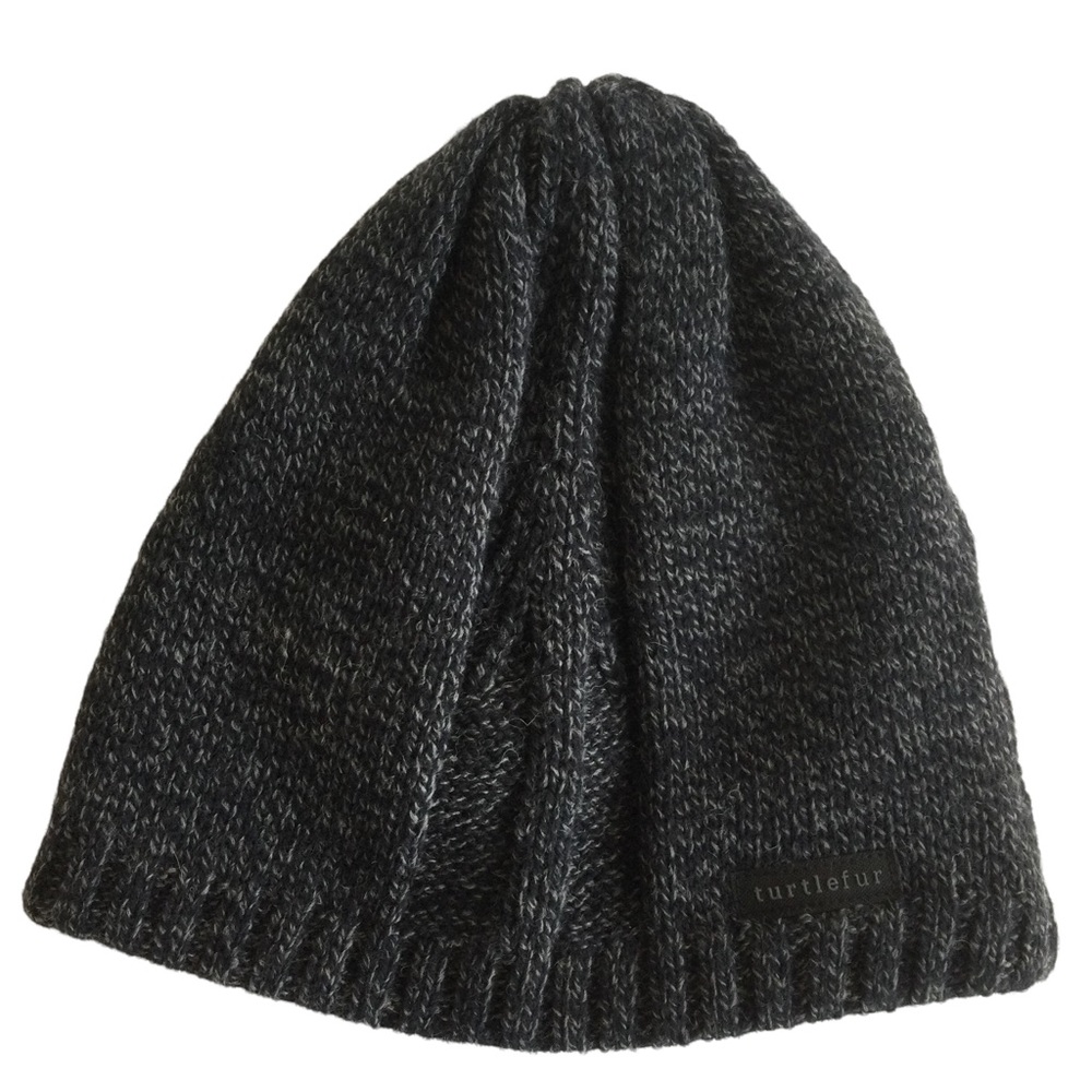 Turtlefur Dark Gray Fleece Lined Knit Cap